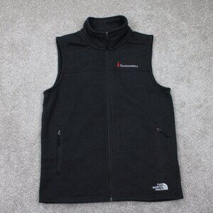 The North‎ Face Fleece Vest Adult Medium Black Full Zip Zipper Pocket Jacket